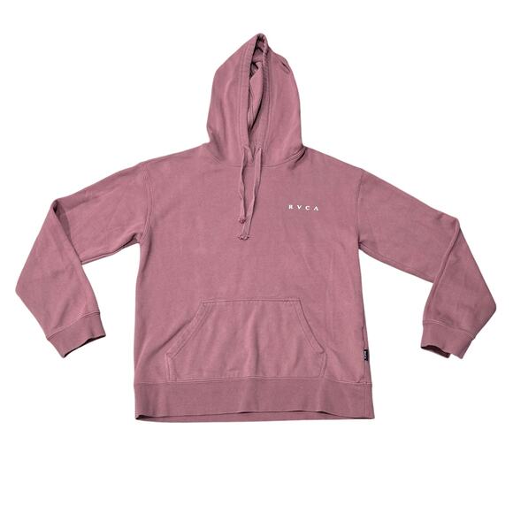 RVCA Pink Floral Design Pull Over Sweater Hoodie - Picture 7 of 7